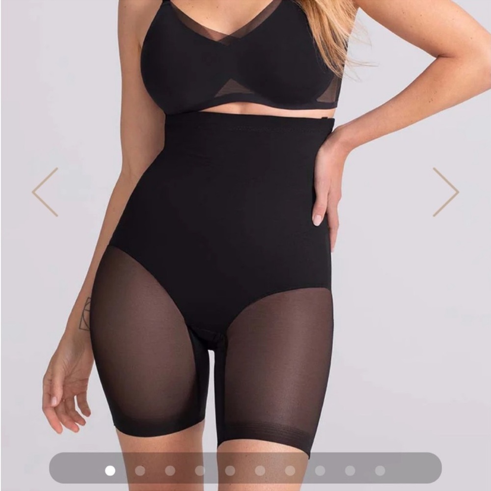 Honeylove High-Waist Shaping Shorts in Black